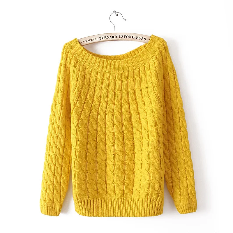 Пуловер женский в Корейском стиле ретро свитер джемпер большого размера