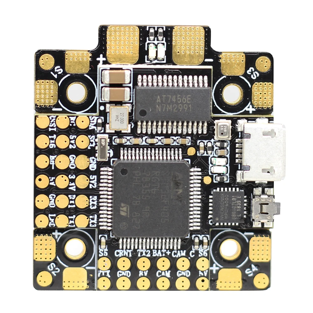 HGLRC вперед F4 AIO бесщеточный контроллер полета 20X20 мм STM32F405 3-6 S с разъем gps на плате OSD