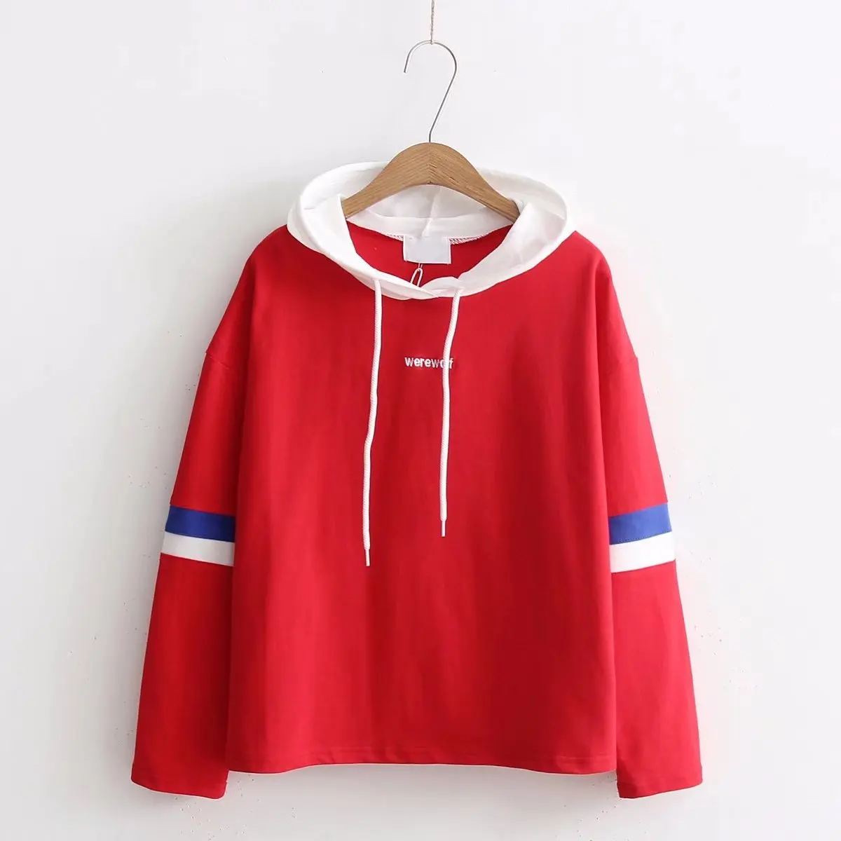 Новая японская Женская Стеганая толстовка с капюшоном Студенческая свежая