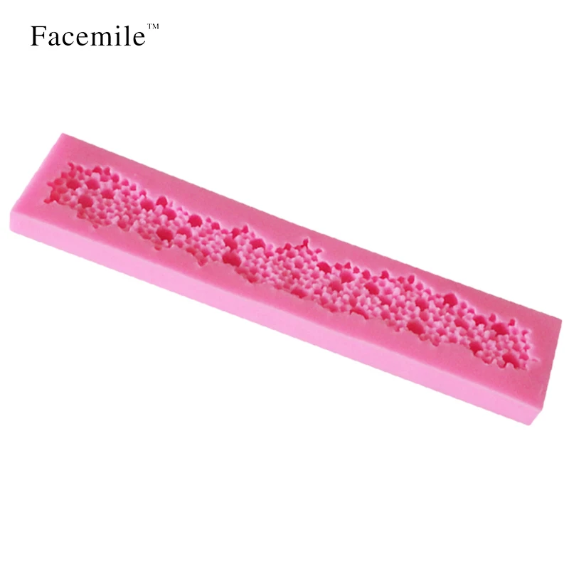 Facemile 20 5*4 5 см зеркальная жемчужная 3D силиконовая форма для помадки инструменты