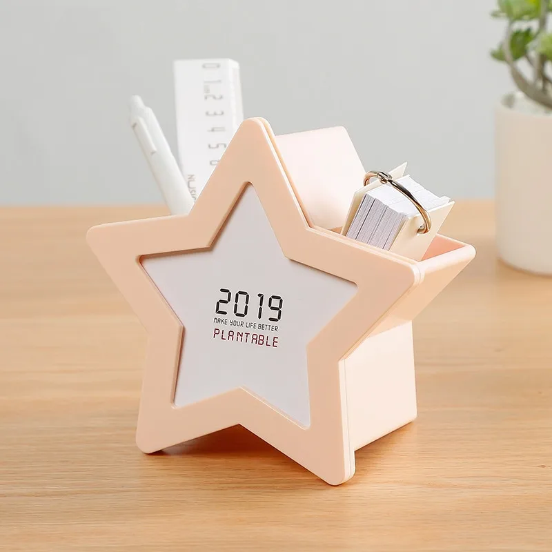 1 шт. многофункциональный настольный органайзер со звездами и календарем 2019