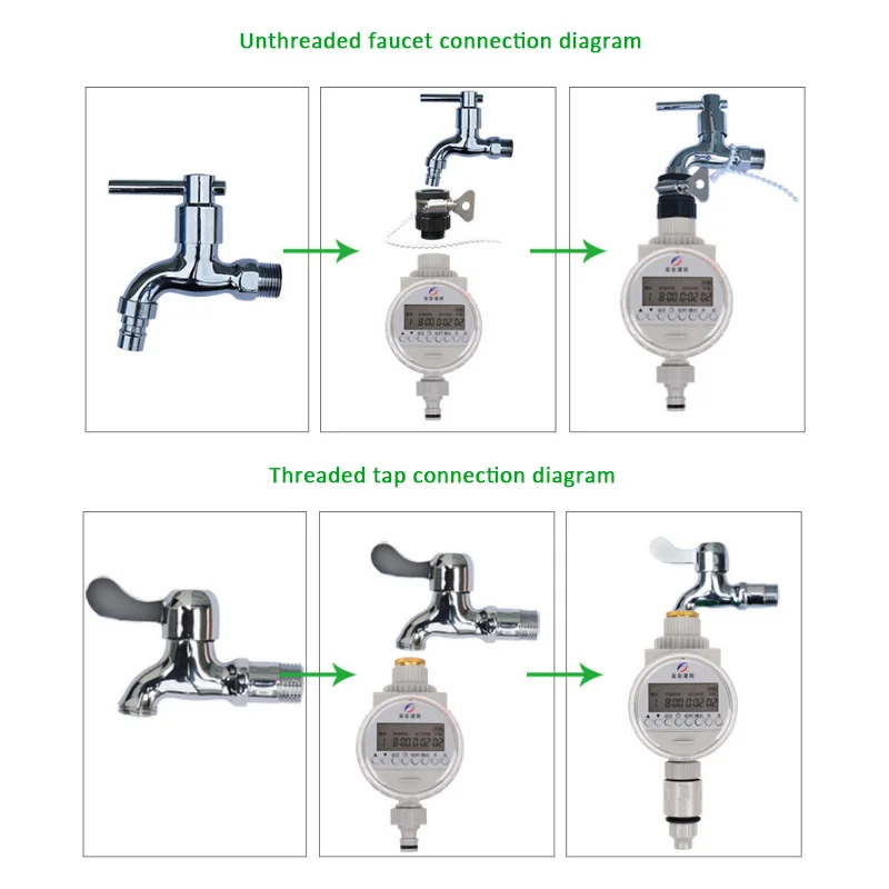 Watering Timer Solar Power Automatic Irrigation Watering Timer Programmable Hose Timers Irrigation System for Greenhouse Plant