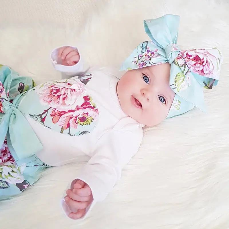 Kidlove для новорожденных Обувь девочек с длинным рукавом цветочным узором