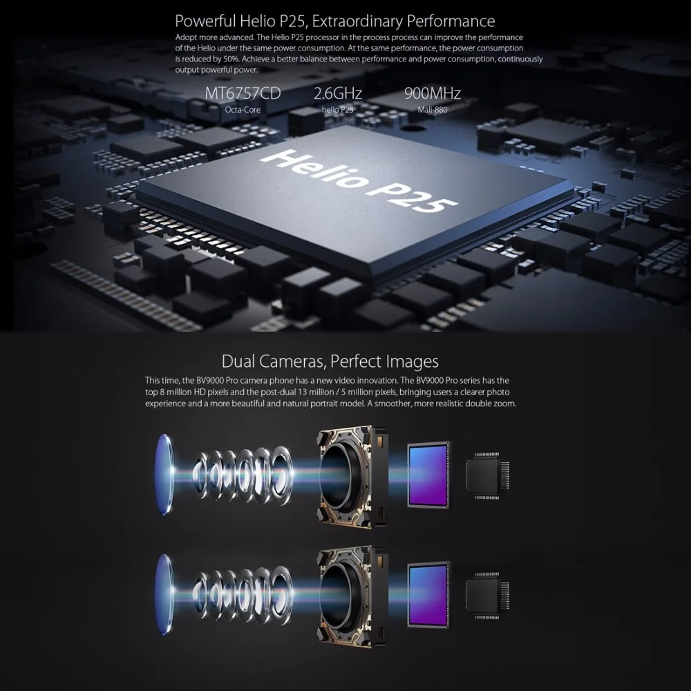 Blackview BV9000 Pro 5," 18:9 смартфон 6G+ 128G IP68 Водонепроницаемый P25 2,6 ГГц 4180 мАч Android 7,1 Двойная камера мобильный NFC телефон