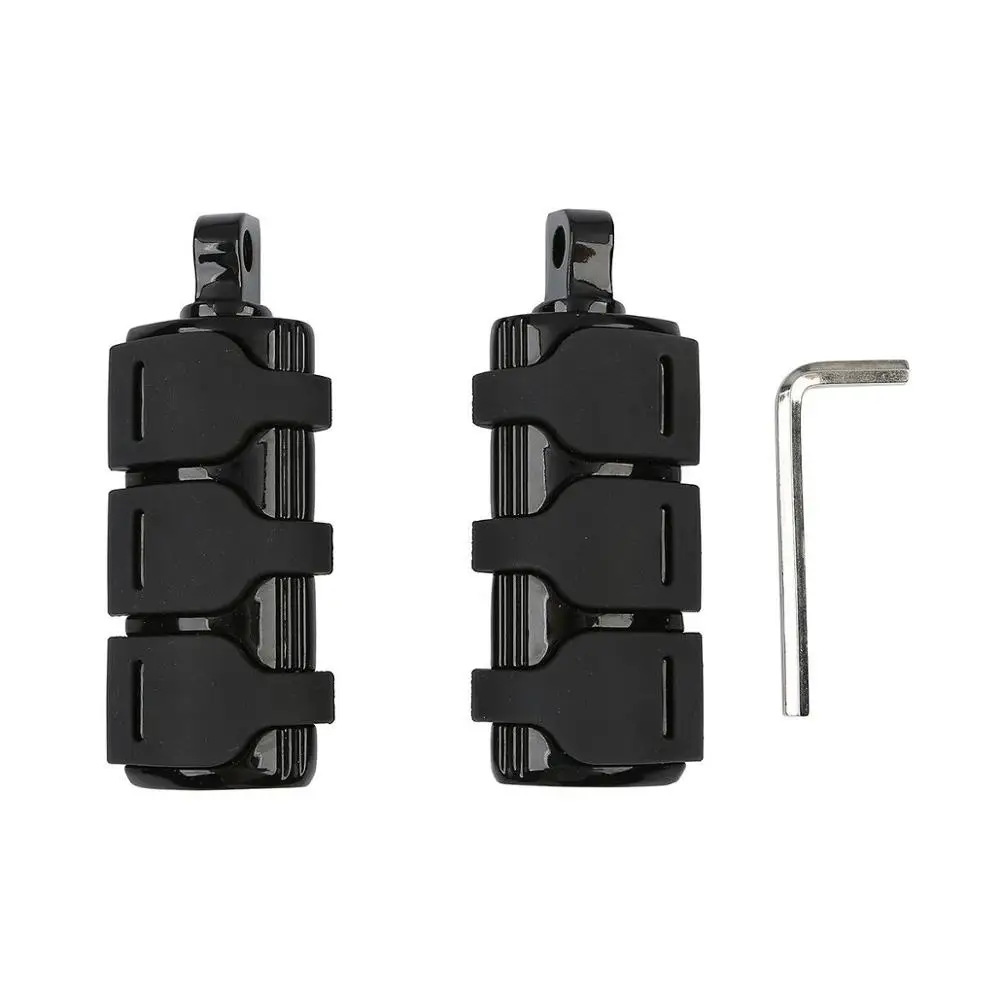 

Motorcycle L & R Black Male Mount Footpegs Footrests For Harley Fatboy Dyna FXWG FXR FXST FXD Ultra Classic FXST FLSTF FLHT