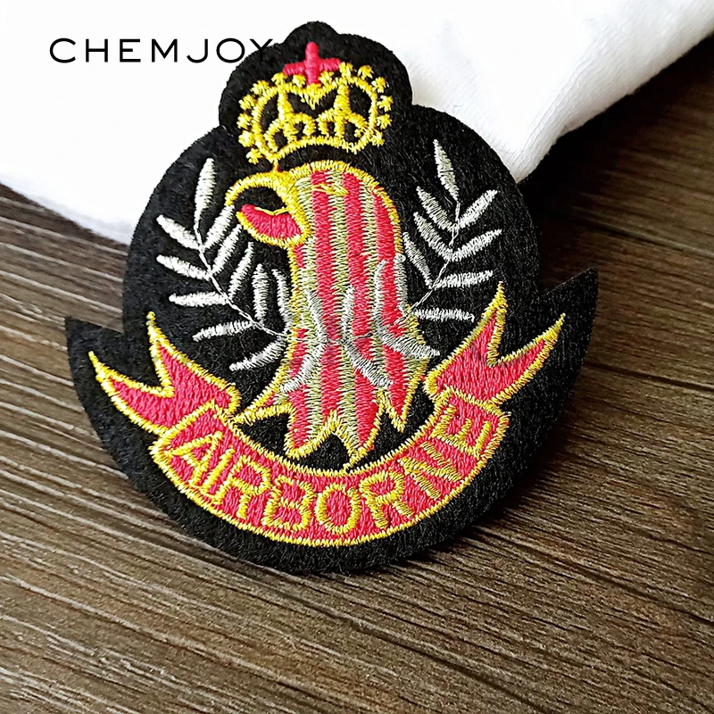 Золотые крылья военные патчи для глажения наклейки ремонта передача армейского