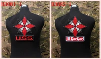 embroidery patch umbrella corporation u s s logo big back of the body b3081 and b3082