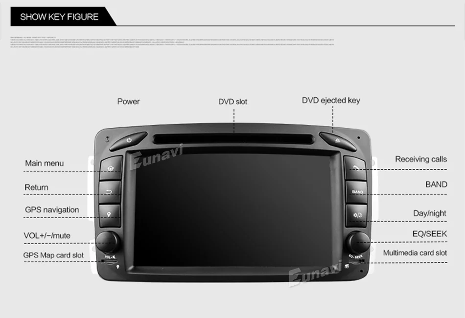 Eunavi 2 Din Android 9,0 dvd-плеер автомобиля для Benz W203 W208 W209 W210 W463 Vito Viano TDA7851 Мультимедиа Радио стерео головного устройства ПК