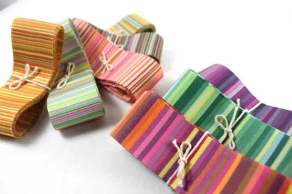 4 Widths|Printed Grosgrain Printed Ribbon|Double Sided|Pink|Stripy|Colorful|Craft Supplies Bow Embellishment | Дом и сад