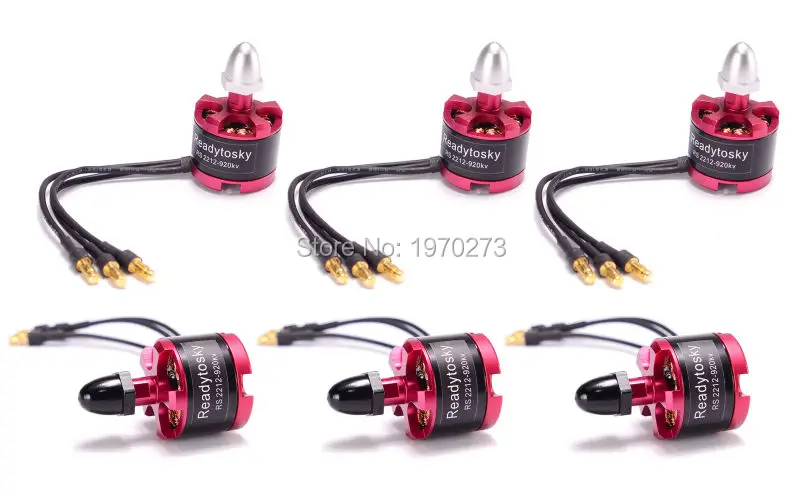 6 шт. 2212 920kv CW CCW бесщеточный двигатель для F450 F550 X525 мультироторный Квадрокоптер