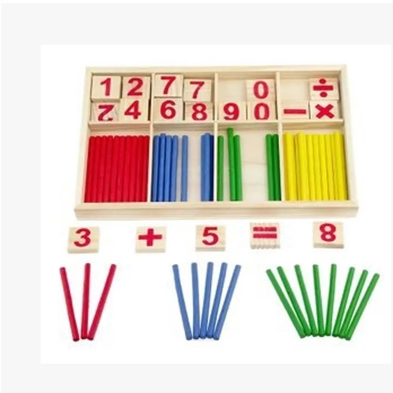 Обучающие математические палочки набор игрушек для развития интеллекта