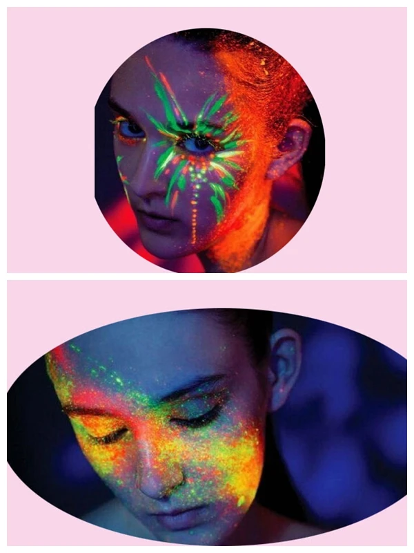 Синий цвет порошок для украшения своими руками 100 материал ногтей светящаяся