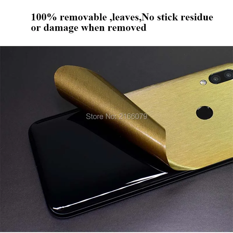Для Xiaomi Redmi K40 K30 K20 Note 7 8 9 10i 10t Lite Pro задняя матовая металлическая наклейка защитная