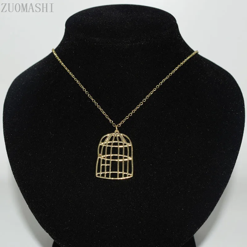 Ожерелье чокер с подвеской в виде птичьей клетки 2018|Ожерелья подвеской| |