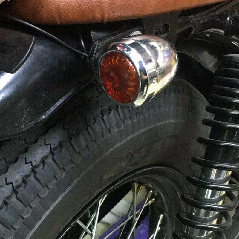 4 шт. хромисветильник светодиодные мотоциклетные поворотники для Harley Cafe Racer |