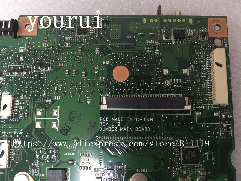 Материнская плата yourui для ноутбука Lenovo Z710 модель REV 1 2 пельмени DDR3 все функции