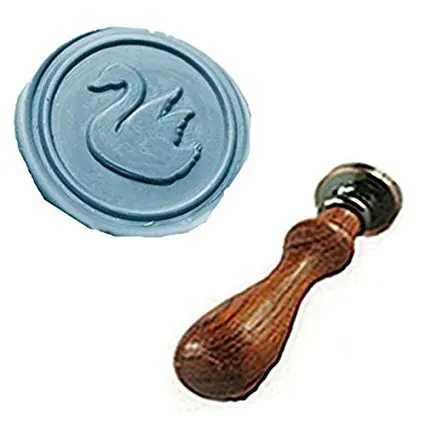 Фотография MDLG винтажный Swan с логотипом на заказ Свадебное приглашение воск