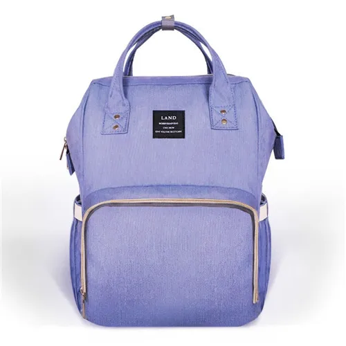 Upgrate Fashion Maternity Bag Mummy Nappy Bags Brand Large Capacity Baby Bag Travel Backpack Design Nursing Diaper Bag Baby Care - Цвет: Purple