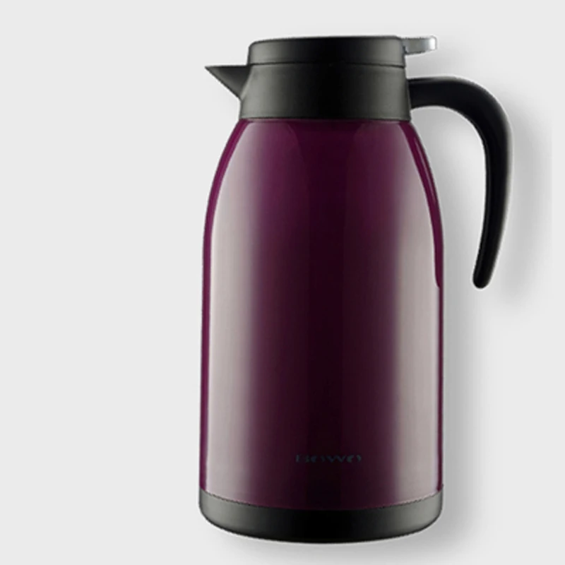 Purple Thermos Pot Термос чайник 1300 мл вакуумная изоляция чашки бутылки кофе чай кувшин для горячей воды изоляция колба бытовой термос чайник - Цвет: Purple Thermos Pot