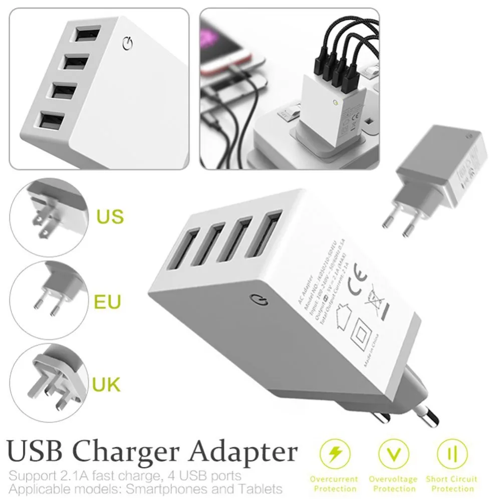 Быстрая зарядка 4 0 USB зарядное устройство Универсальный порта быстрой зарядки ЕС