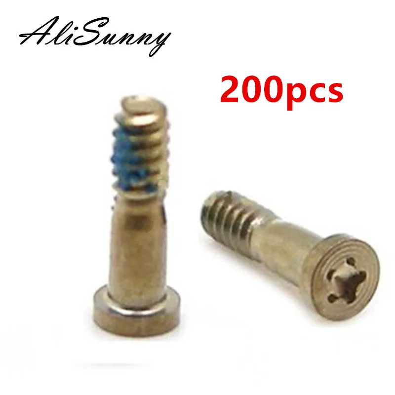 AliSunny, 200 шт., задняя крышка, винт для iPhone 6S 6 Plus, новинка, нижняя док-станция, разъем, пять звезд, Pentalobe, винты для iPhone 7, 8, 5, 5S