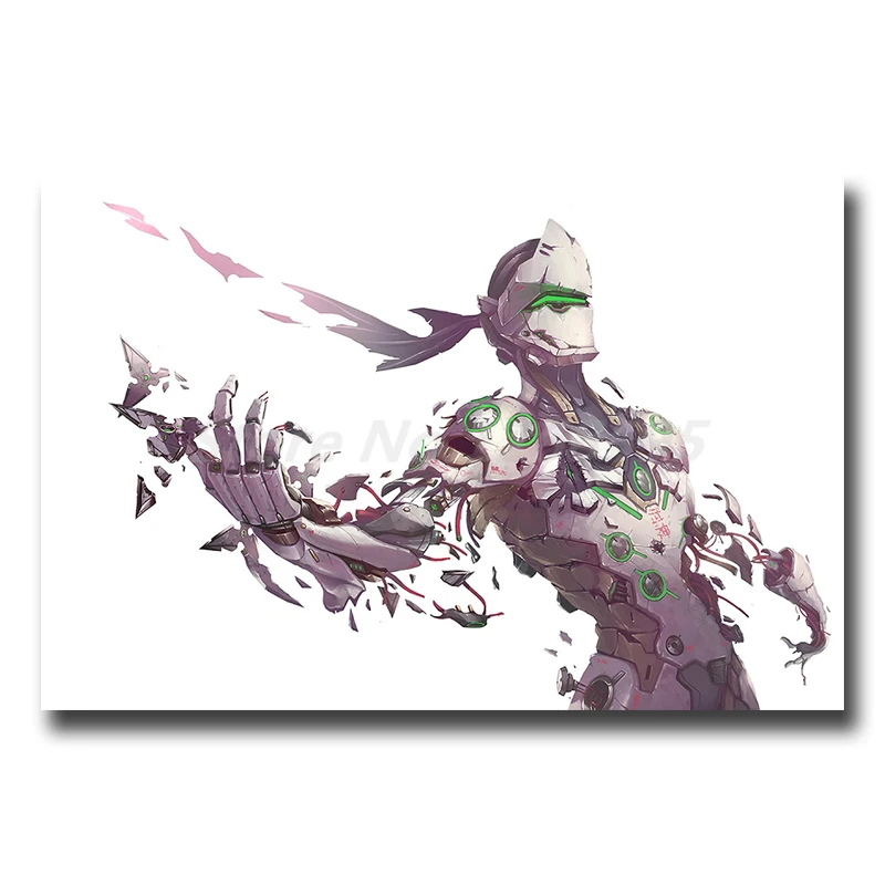 Анимационные обои Genji плакаты на холсте художественная картина стену