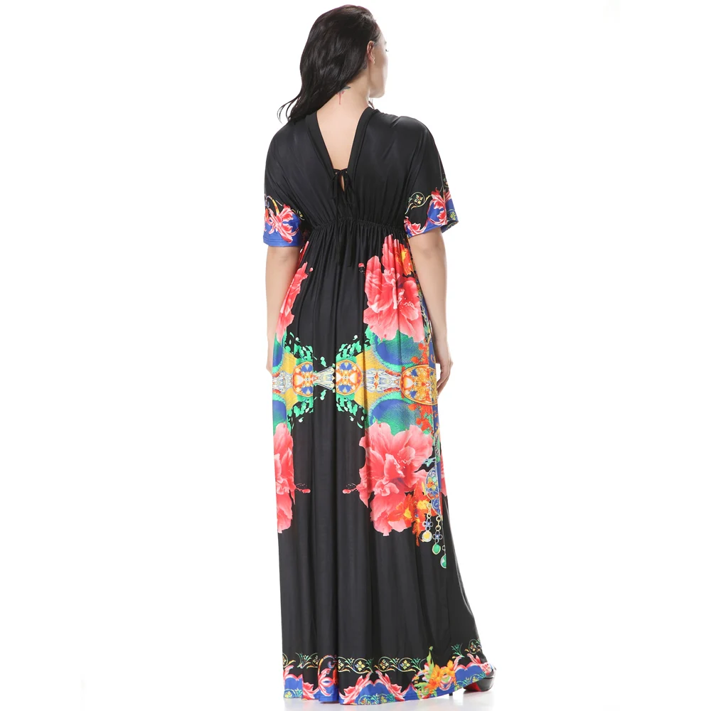 Платье женское длинное повседневное Пляжное для вечеринок большого размера XL