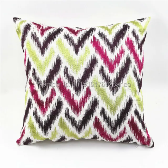 

Free Shipping 45X45cm Polyester Fabric Embroidered Cushion Cover Pillow Case HT-PLEC-01-04