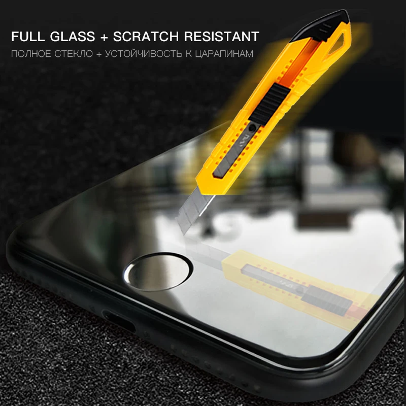 CHYI 5D изогнутое стекло для iphone 7 6 6 S Защита экрана олеофобное покрытие 9H закаленное стекло для iphone 8 полный клей