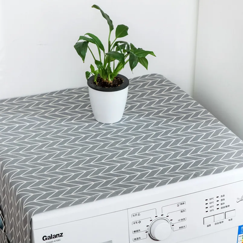 New Dust Cover Abstract Refrigerator With Pocket Kitchen Accessories For Washing Machine Home Decoration | Дом и сад