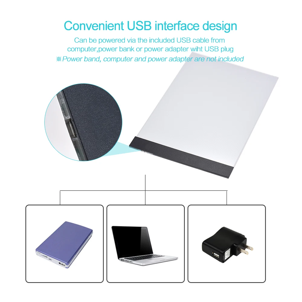 Новый A4 цифровой USB доска для рисования светодиодный Графический светильник