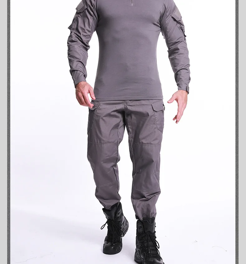 S-5XL, большие размеры, тактическая рубашка, Униформа, уличная камуфляжная боевая одежда, походные тренировочные Топы в стиле милитари, рубашка с длинным рукавом в армейском стиле