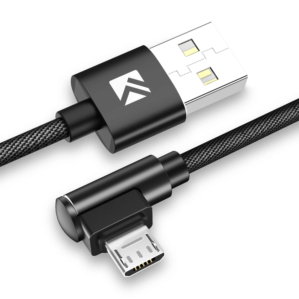 Black Color FLOVEME Micro USB кабель телефонный кабель передачи данных для быстрой зарядки для samsung Xiaomi huawei Android USB ЗУ для мобильного телефона Кабели шнур 1 м - Цвет: Black Color