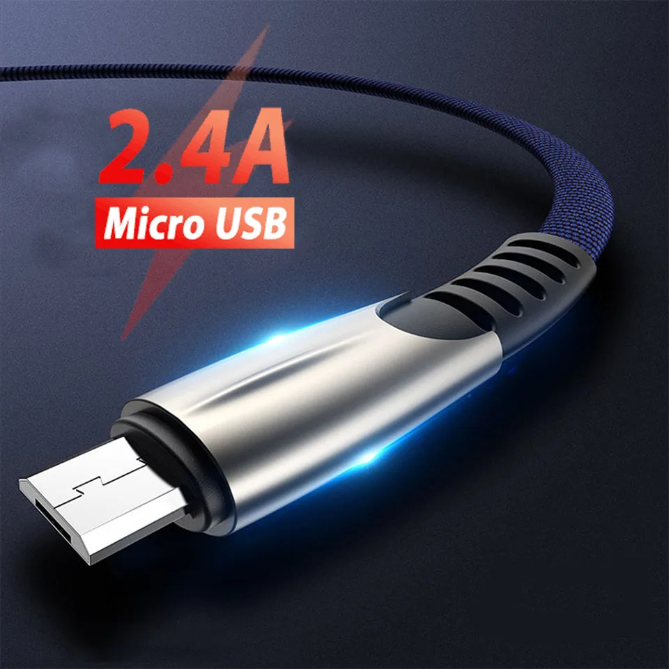 1 м 2 3 Micro Usb кабель для быстрой зарядки Xiaomi 6A S2 Huawei Honor 20 Lite 8S 10i 9i 8X Mikro Шнур Kabel|Кабели