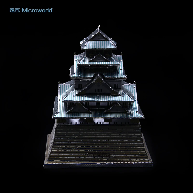 2018 Новинка Microworld 3D металлическая разноцветная Осака замок модель DIY лазерная