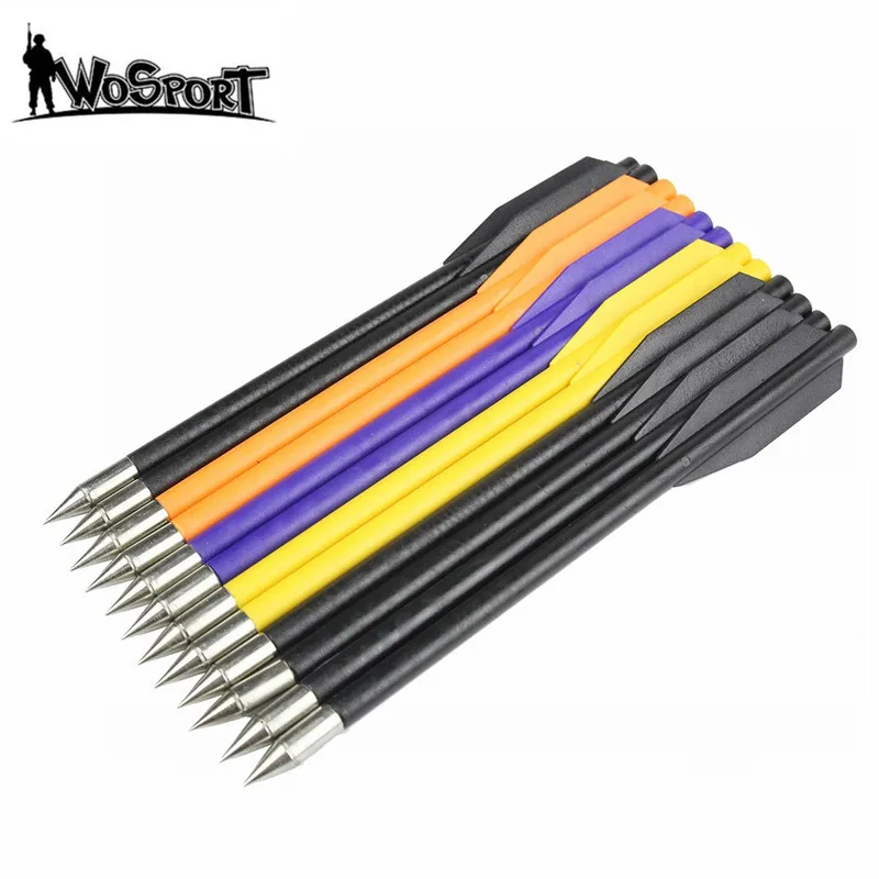 12Pcs Archery Arrows Target Hunting Replacement for Crossbow Bolt Archery Recuve & Compound Bow Recurve Bow Practice Arrows