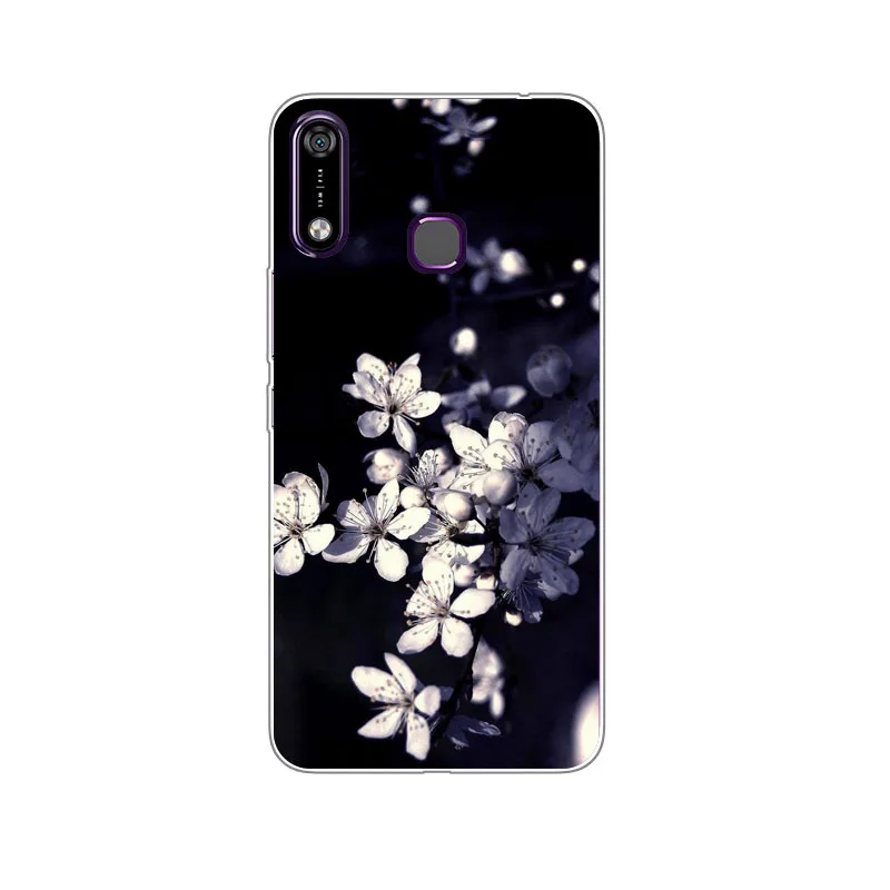 Чехол Infinix Hot 7 X624 мягкий силиконовый чехол из ТПУ с цветочным рисунком для Hot7 X624B