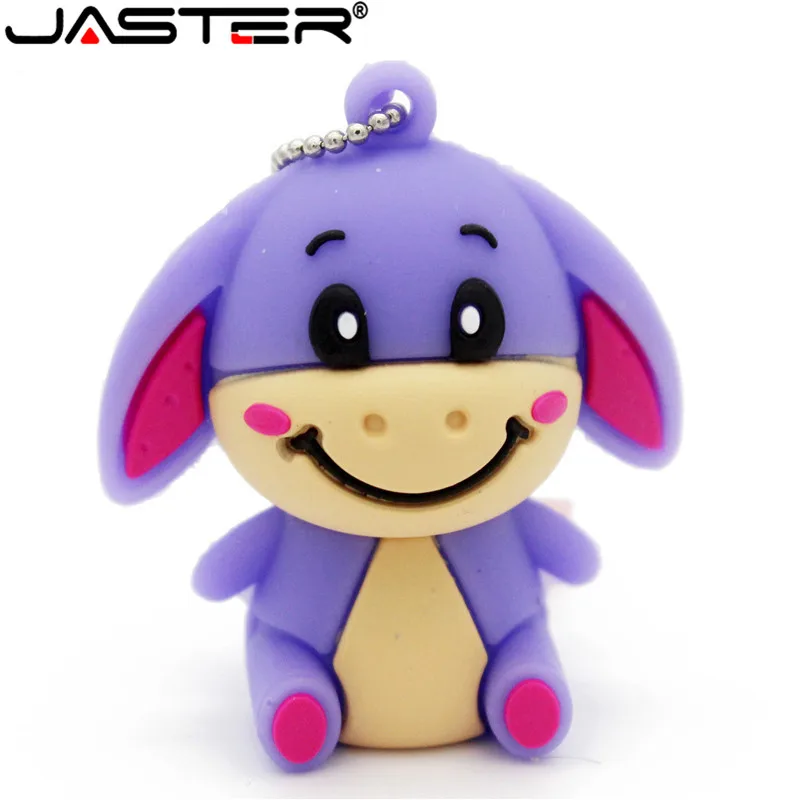 JASTER cute winnie bear pen drive Tigger Donkey usb флеш накопитель с животными Флешка 4 ГБ 16 32 64
