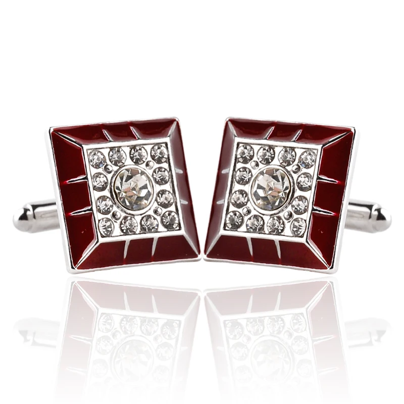 Бриллиантовые запонки для мужской рубашки свадебного костюма свадьбы вечеринки