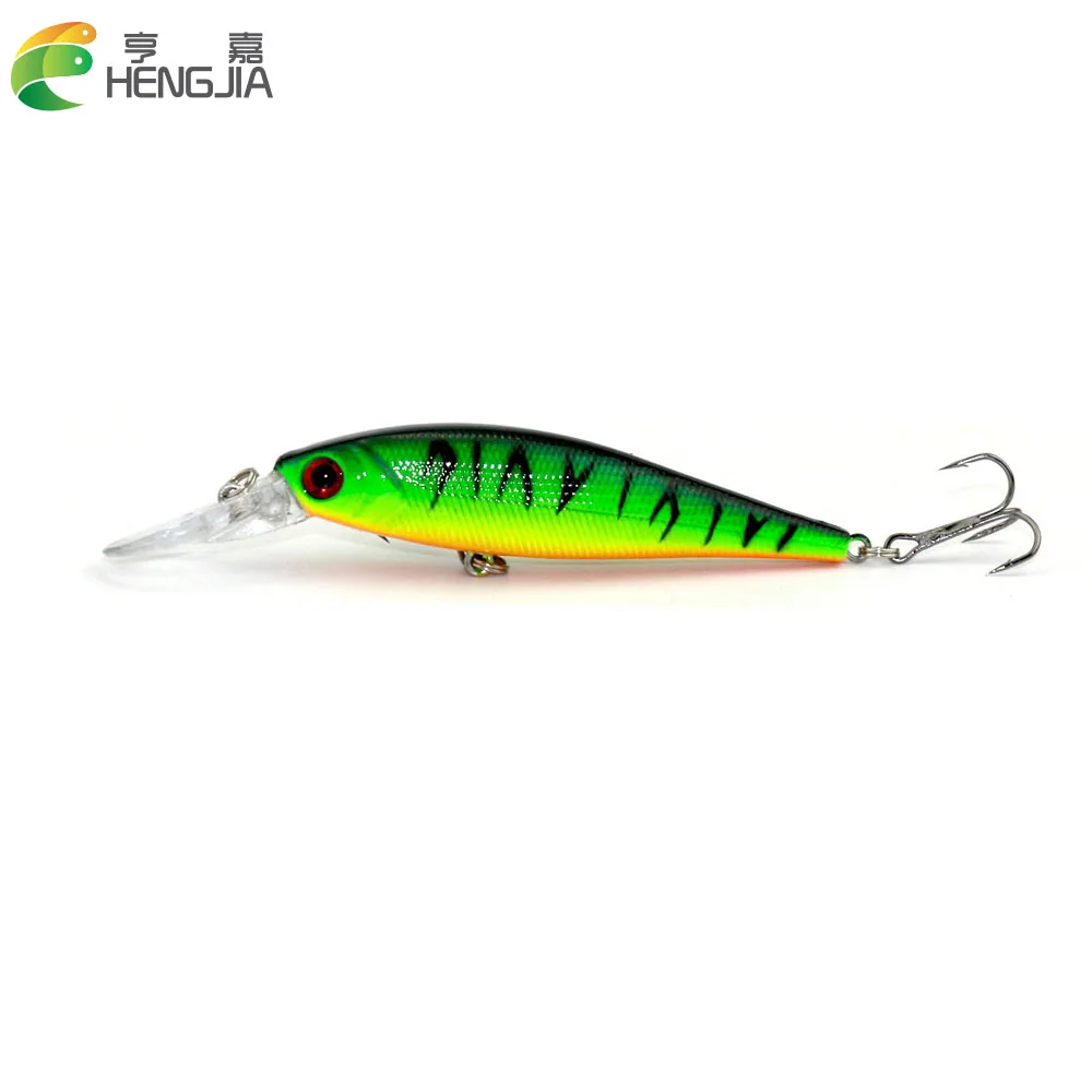 HENGJIA 10 видов цветов Рыболовная Приманка Minnow пластиковая твердая приманка