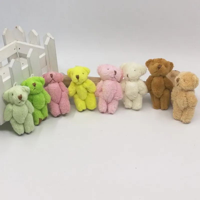 Медведь плюшевые игрушки для детей 100 шт./лот 6 см мини медведь цветной
