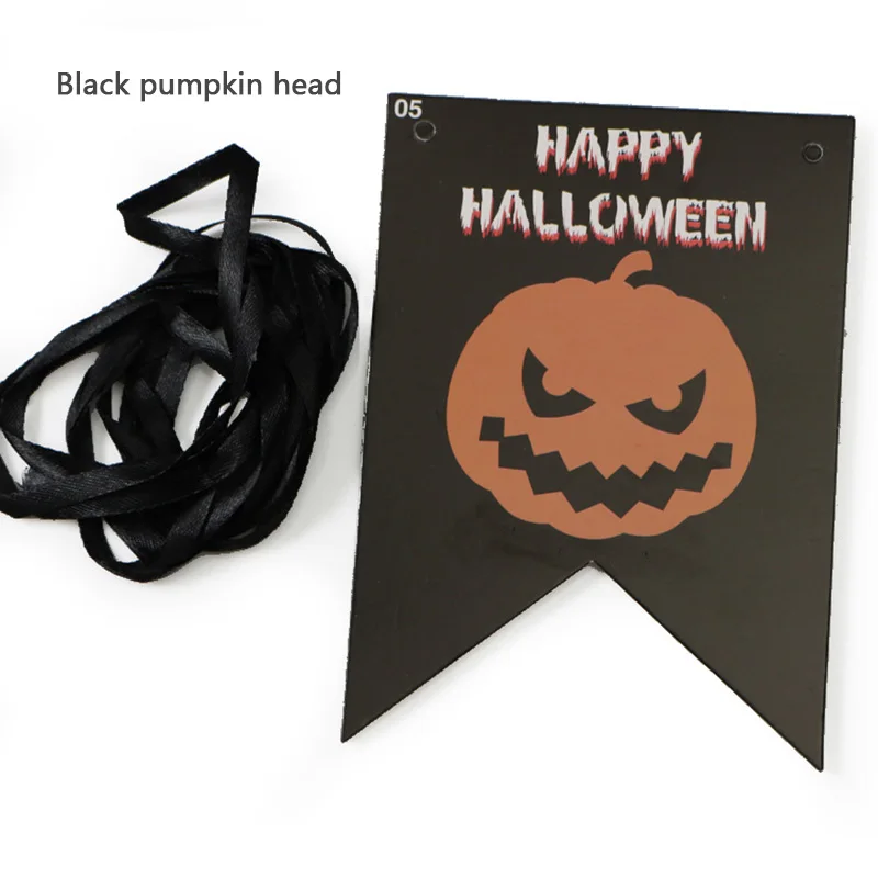 Хэллоуин голова тыквы счастливый карнавал украшения конфеты бар Бантинг
