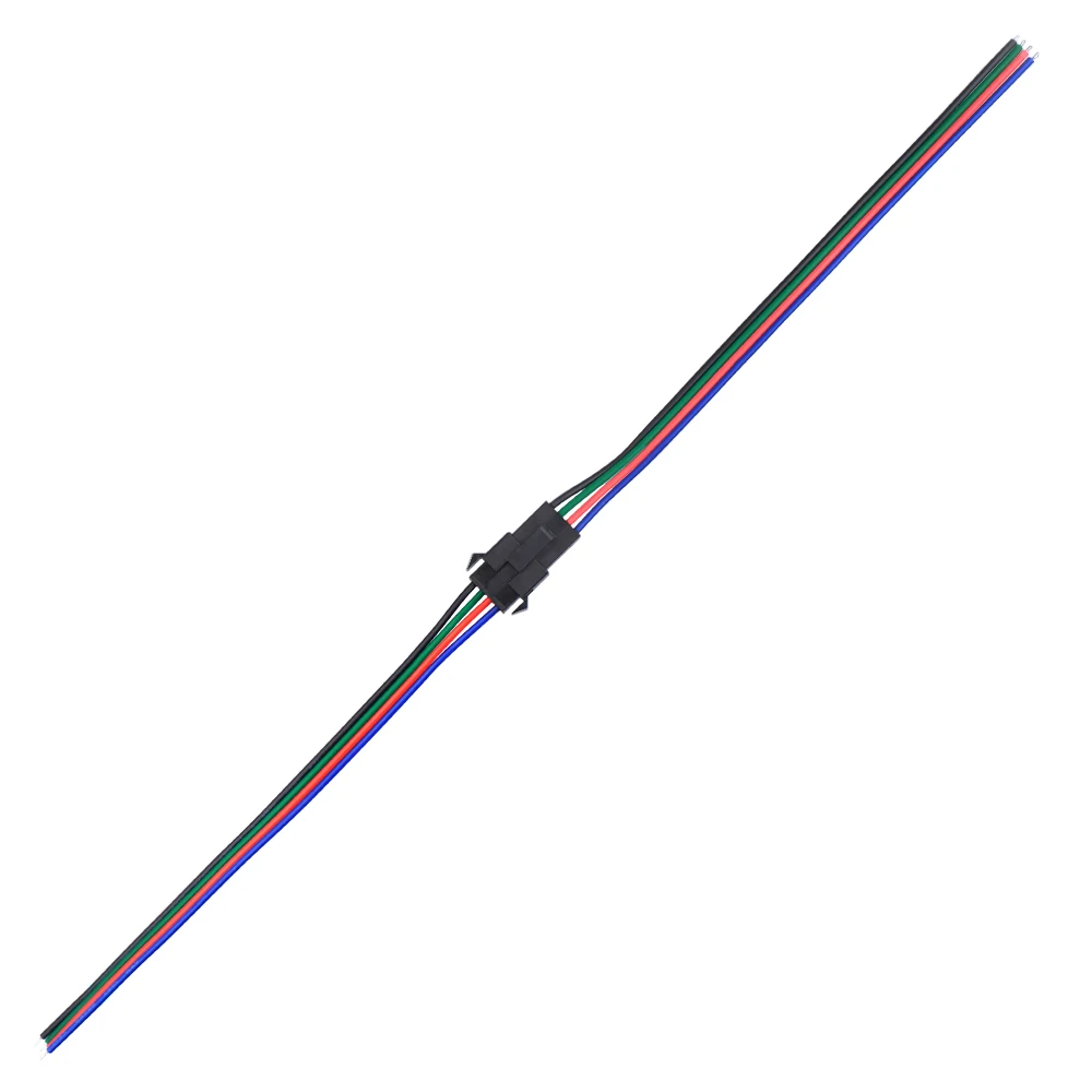 JST SM коннектор 2Pin/3Pin/4pin/5PIN штекер и гнездо набор кабелей для светодиодной ленты