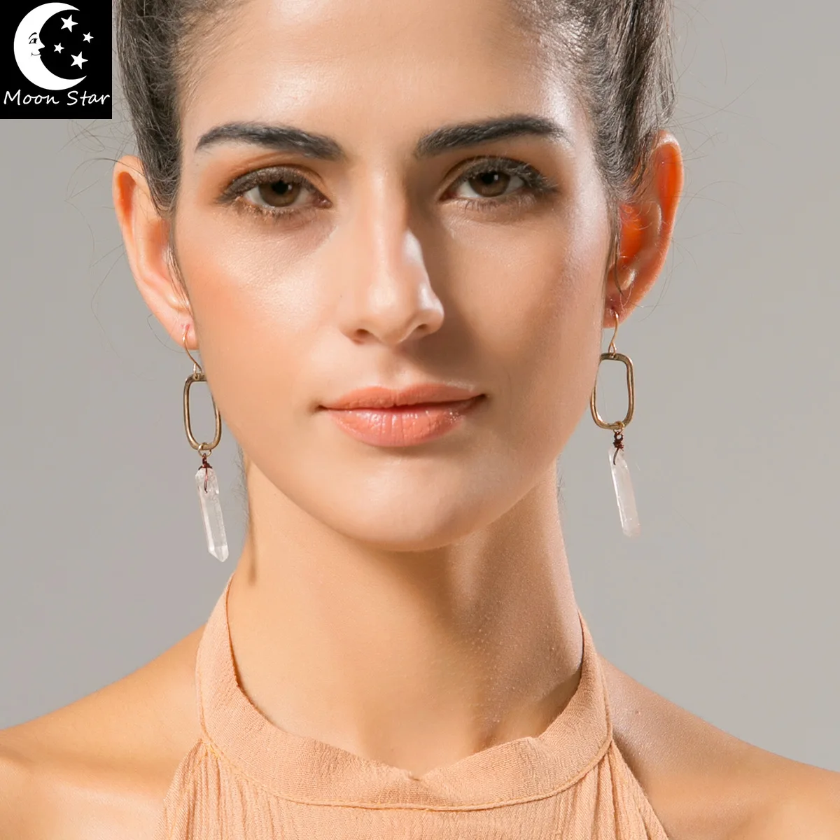 Jasmine Jewelry оригинального дизайна с длинным-стиль натуральный камень взрывчатое