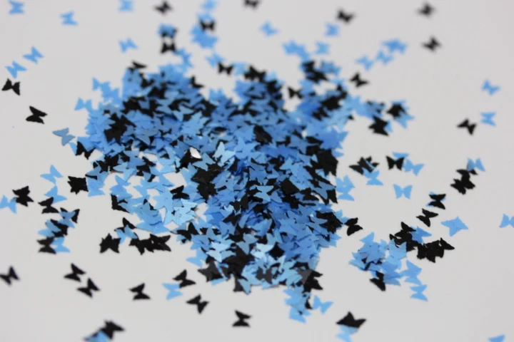 Черная синяя Смешанная растворимая Бабочка для дизайна ногтей и других