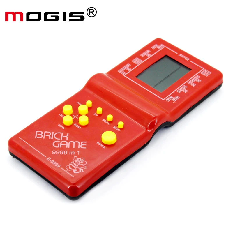 Горячая Mogis 9999IN1 классический тетрис кирпич мини ретро игровая консоль карманный