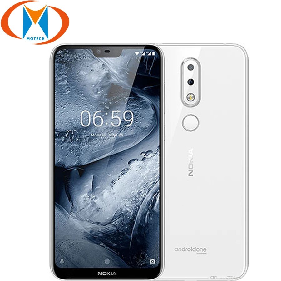Мобильный телефон Nokia 6 1 Plus 4G LTE 4 Гб ОЗУ 64 ПЗУ 5 8 дюймовый экран Snapdragon 636 восемь ядер
