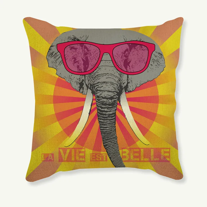 Декоративная подушка для дивана стула животного кошки зебры | Дом и сад