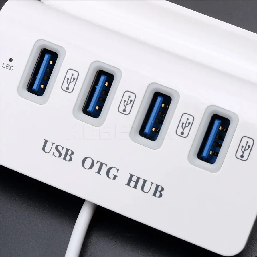 4 портовый Многофункциональный usb разветвитель kebidu 3. 0 Micro хаб высокоскоростной OTG