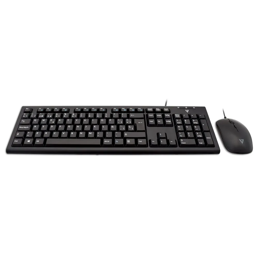 V7 Проводная клавиатура и мышь Combo-USB ES standard QWERTY в комплекте | Компьютеры офис